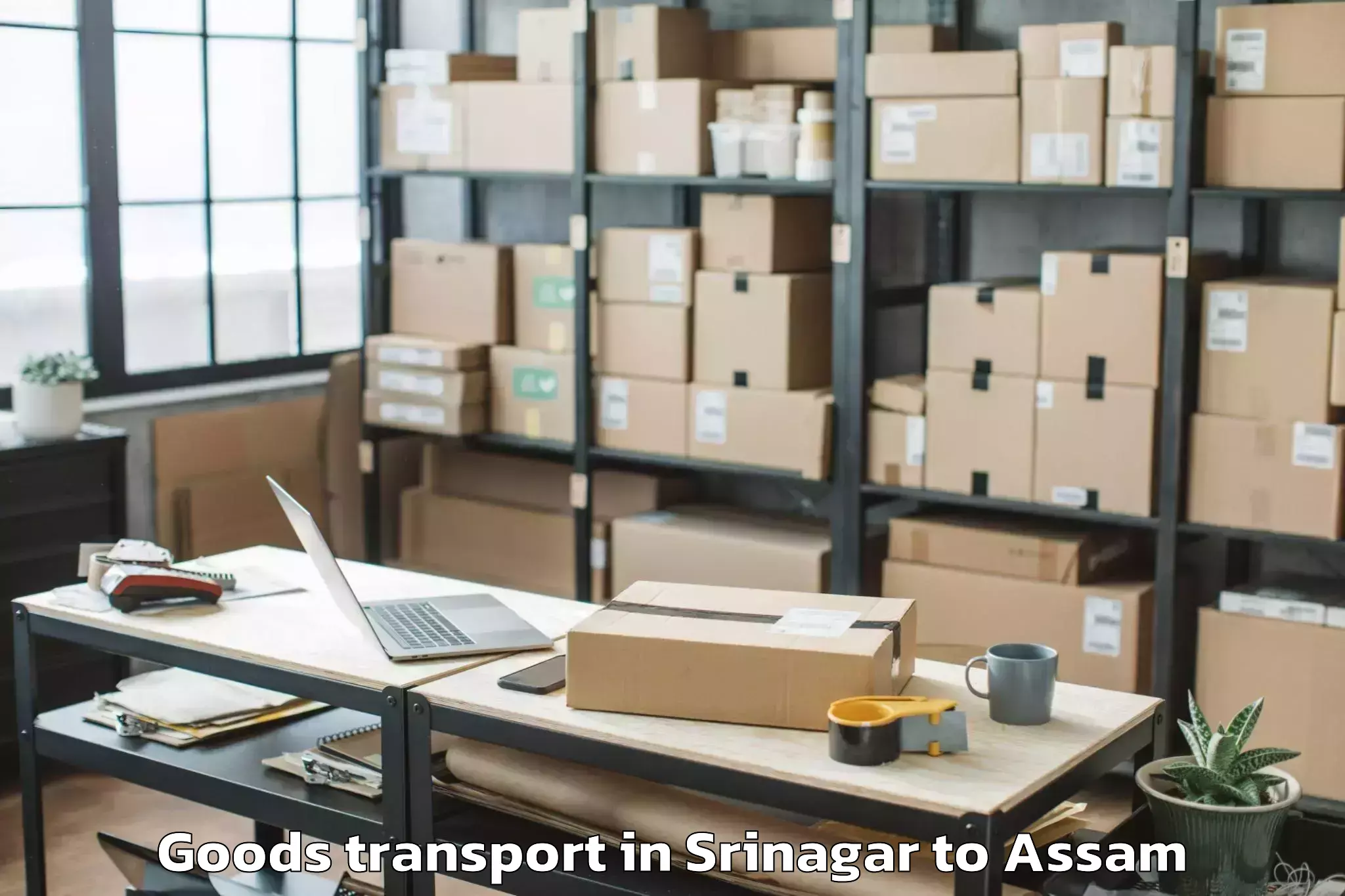 Affordable Srinagar to Doom Dooma Goods Transport